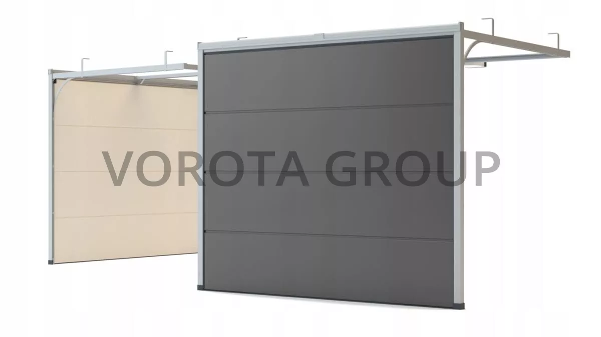 Секционные ворота для гаража Doorhan серые 2500x2100