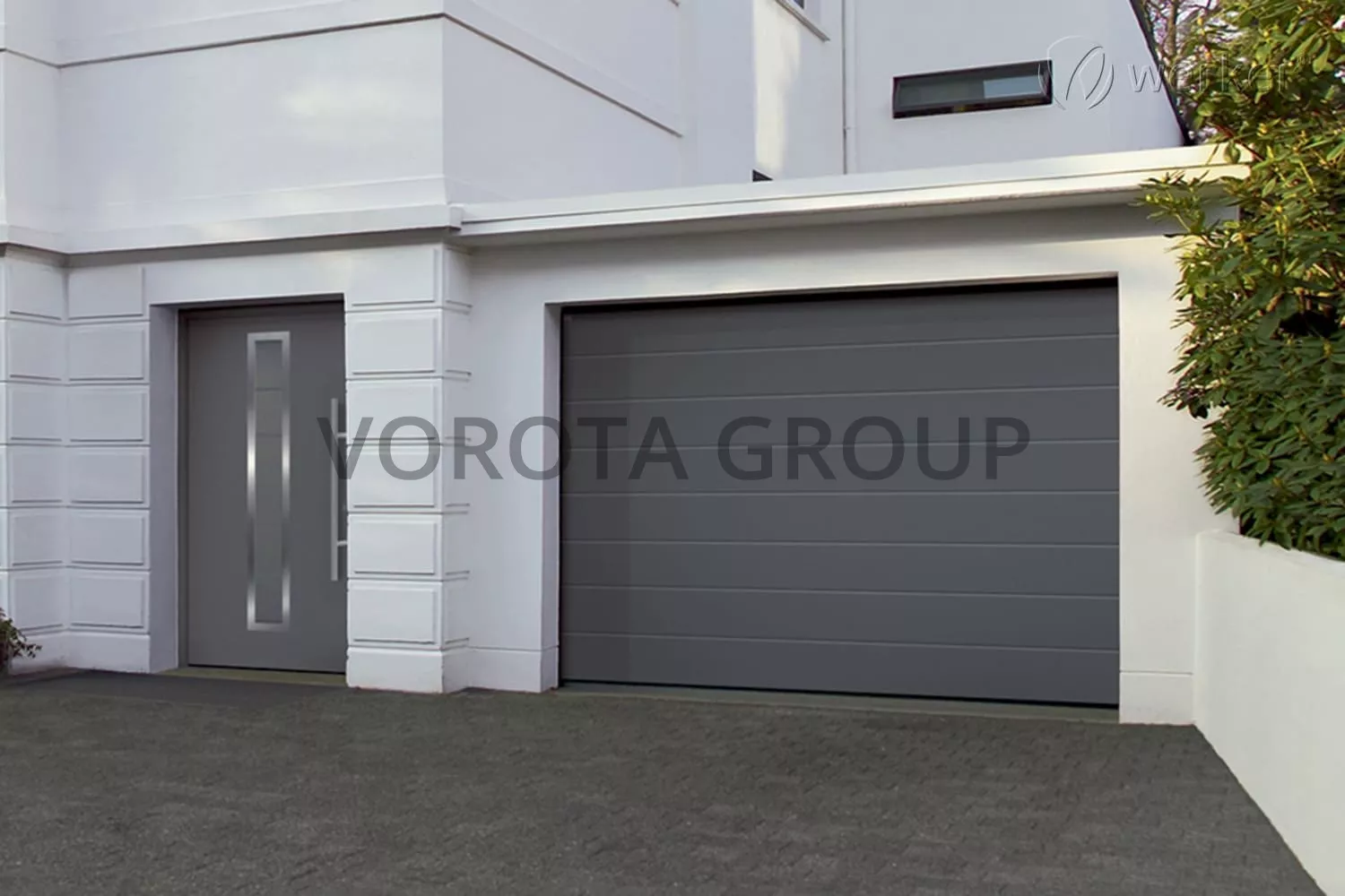 Автоматические ворота для гаража Doorhan серые 2500x1800