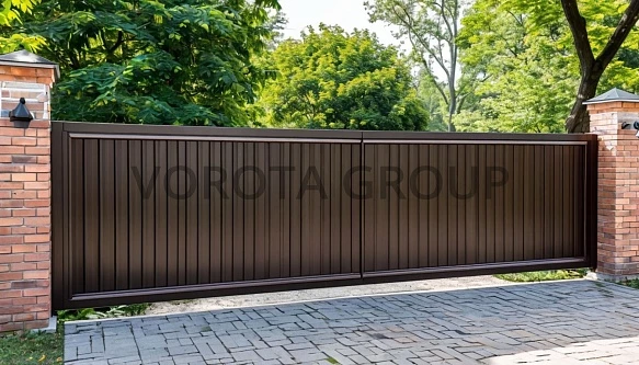 Откатные ворота Doorhan для загородного дома 2100х5000