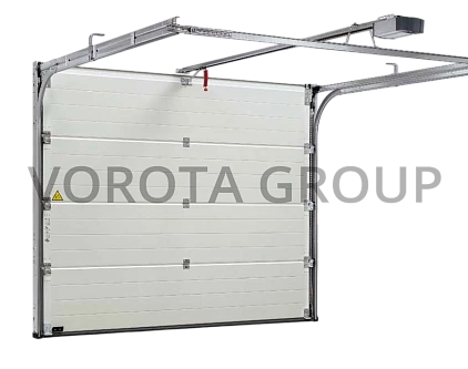 Гаражные секционные ворота Alutech белые металлические 3100x2100