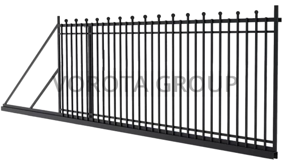 Автоматические откатные ворота Alutech кованные 2900x2000