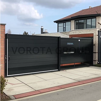 Откатные ворота Doorhan комбинированные 1500х3000