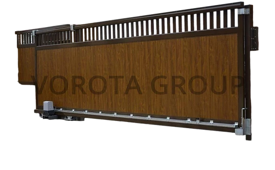 Автоматические откатные ворота Doorhan для частного дома под дерево 3600x2000