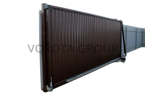 Откатные ворота из профнастила Doorhan металлические 2500x2000